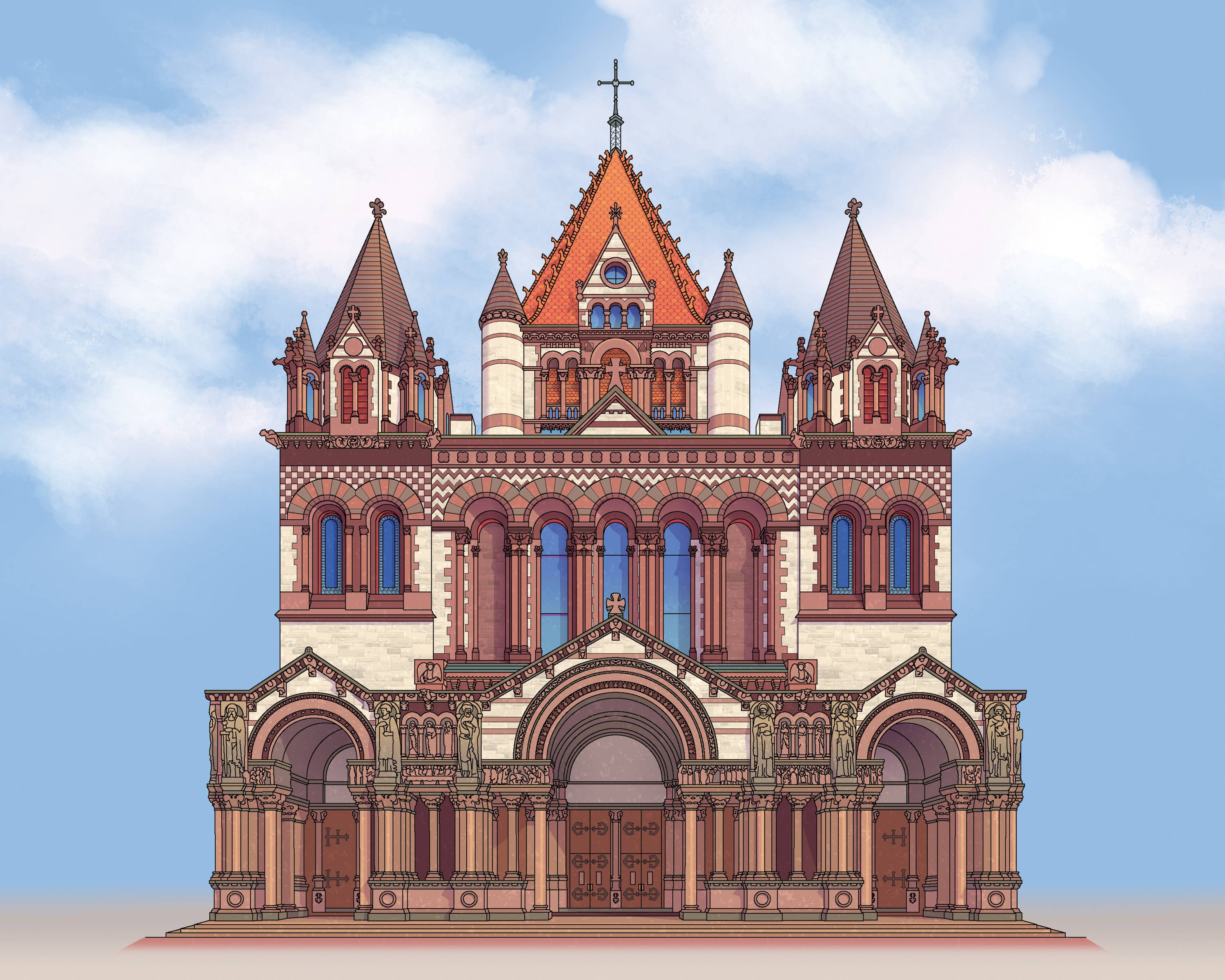 Trinity Church  Art Print