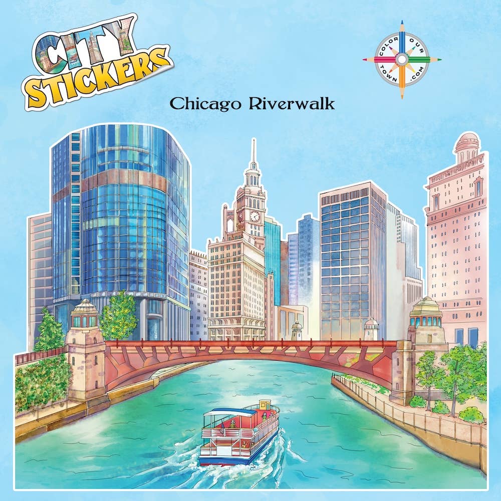 Chicago Riverwalk  Sticker