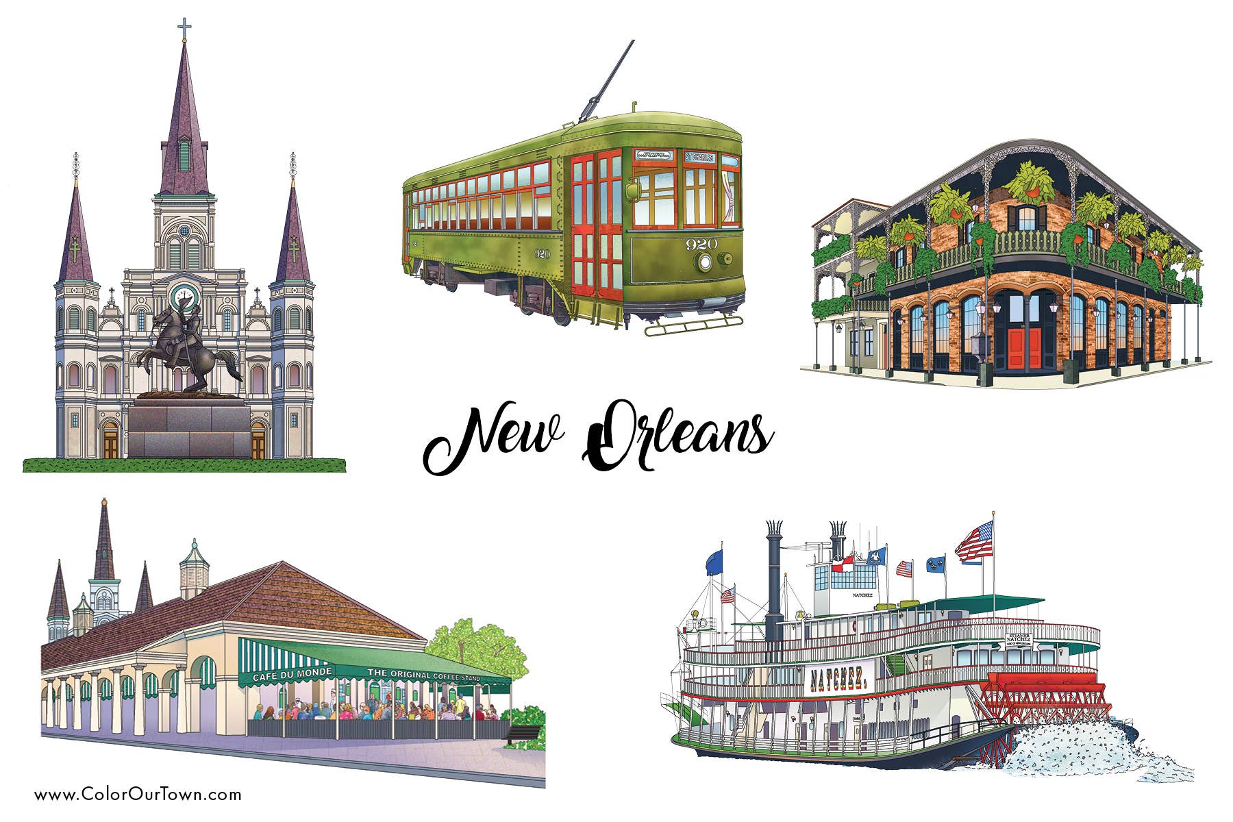 New Orleans  Sticker Sheet