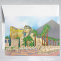 Luxor Hotel   Greeting Card