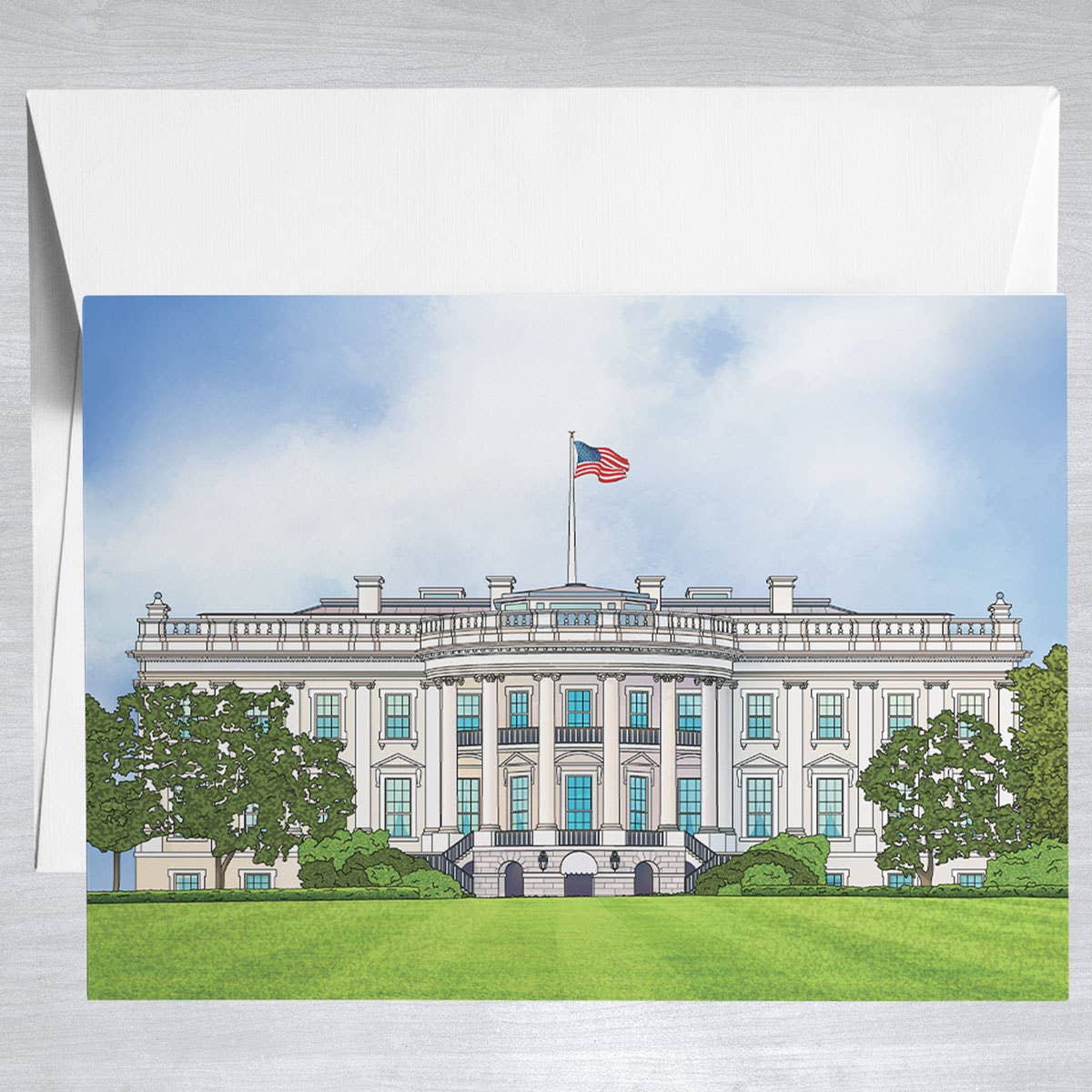 White House  Greeting Card