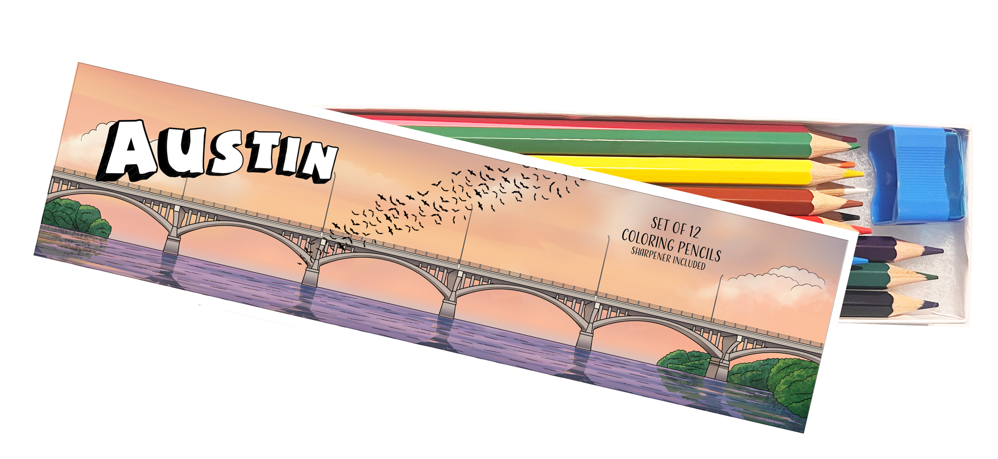Austin Coloring Pencil Box Set