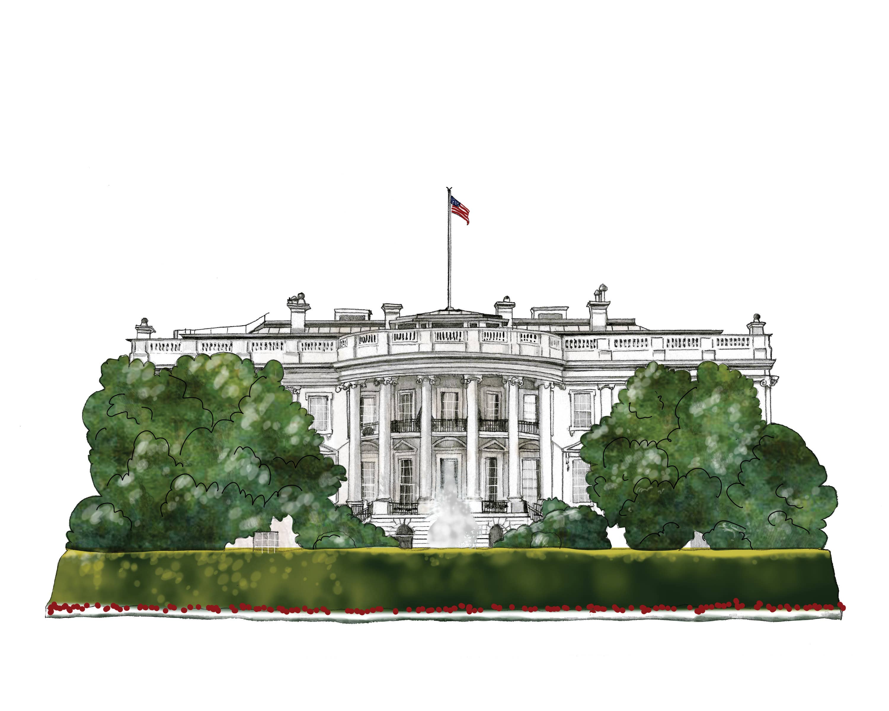 White House  Art Print