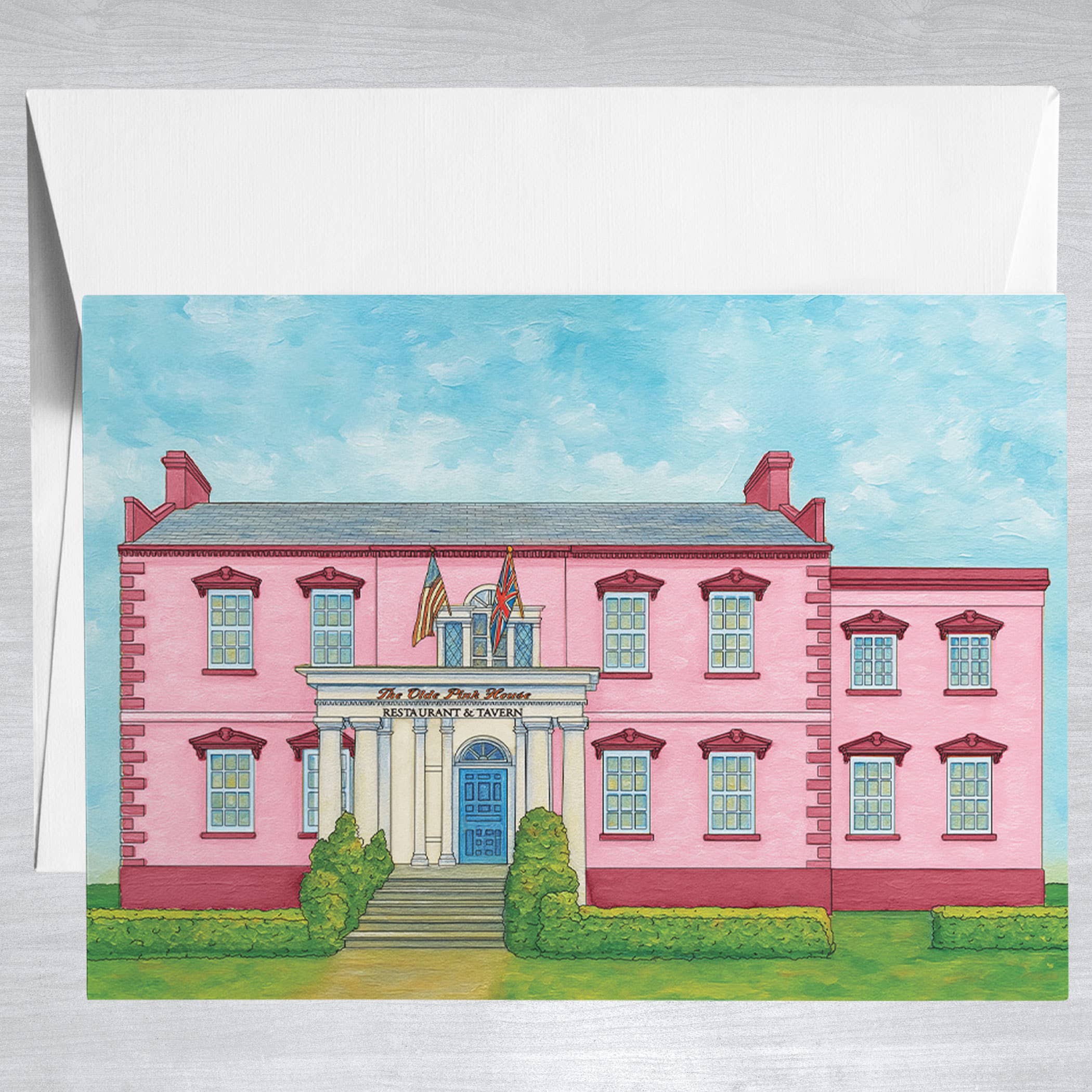 Olde Pink House  Greeting Card