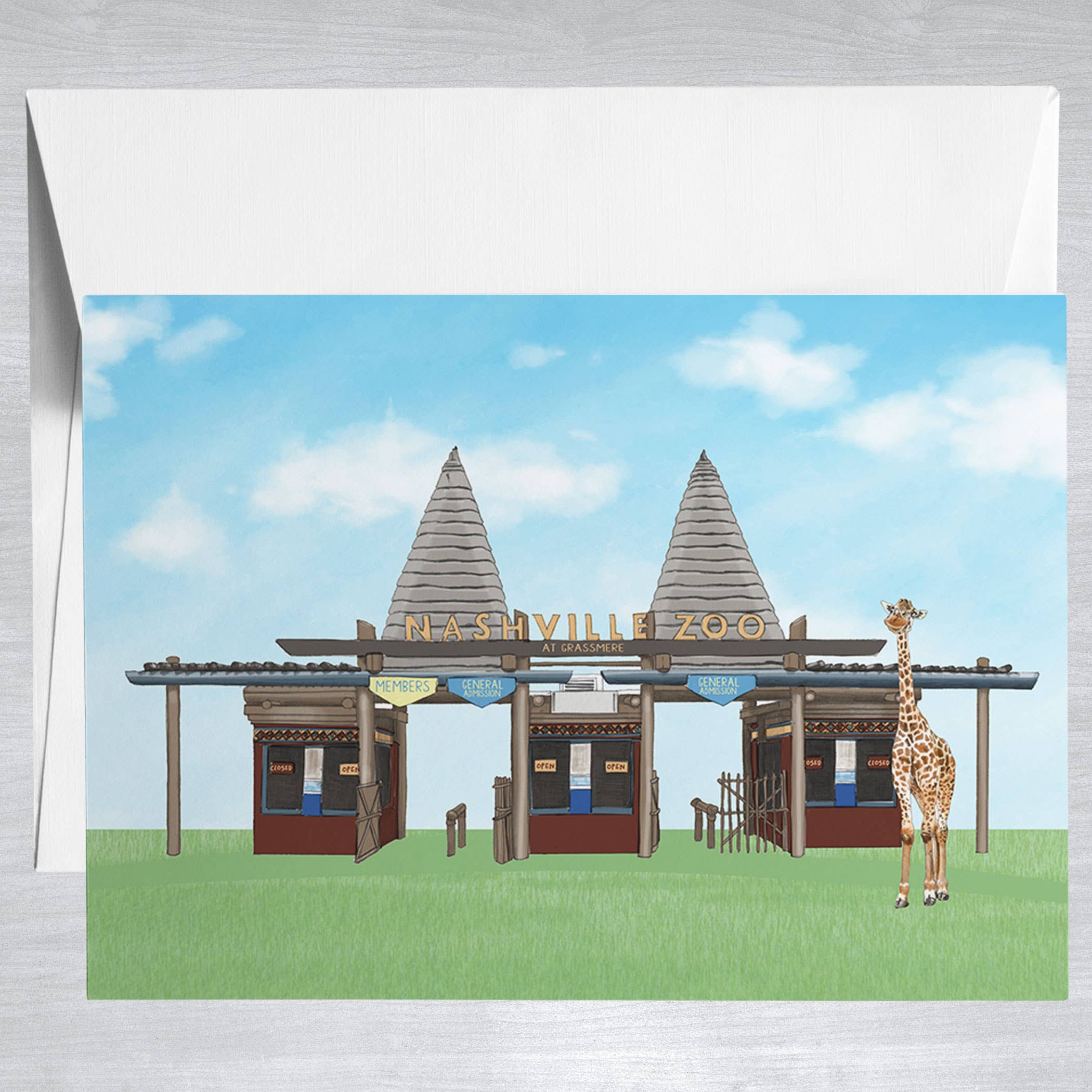 Nashville Zoo  Greeting Card