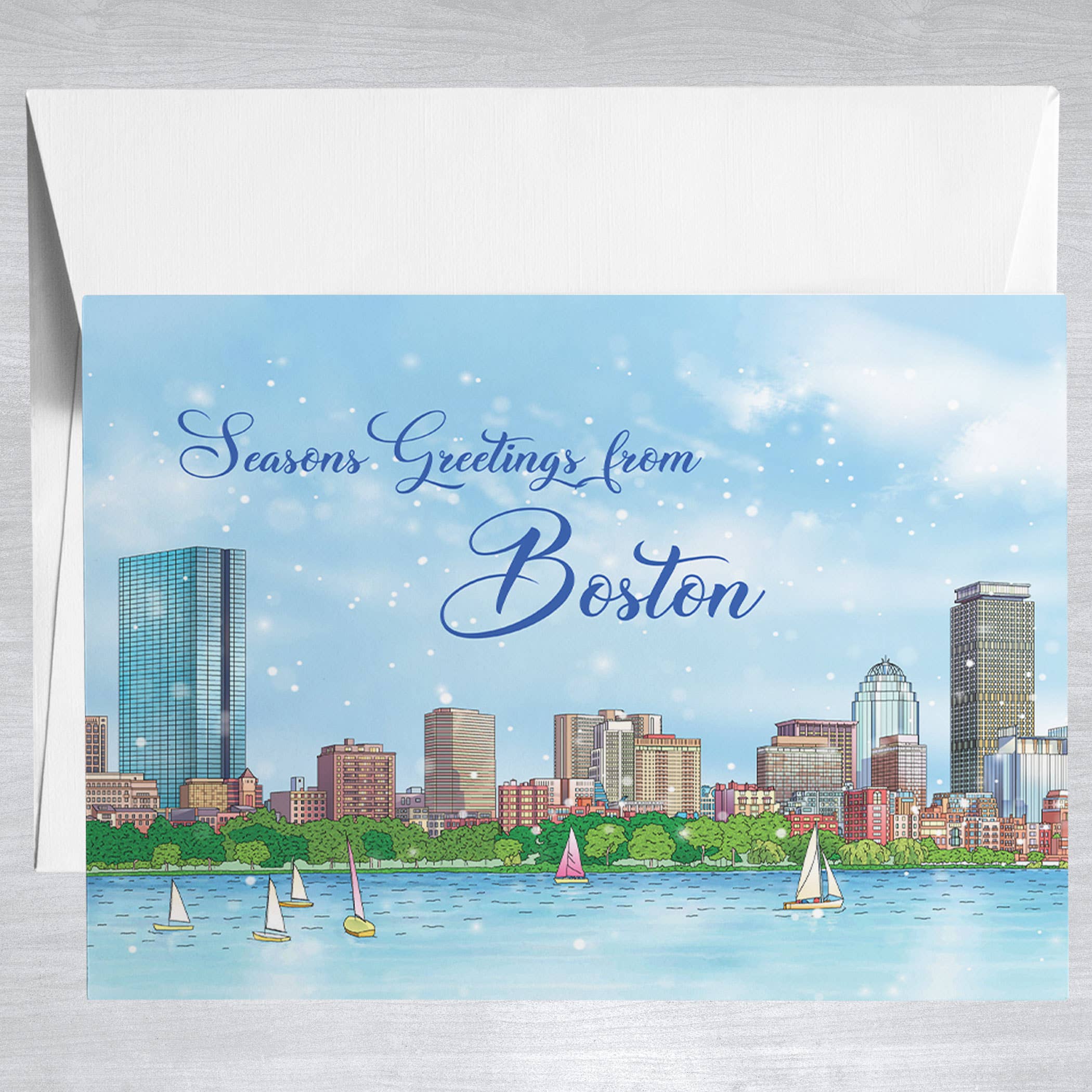 Charles River Holiday  Greeting Card