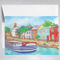 Georgetown Boat  Greeting Card