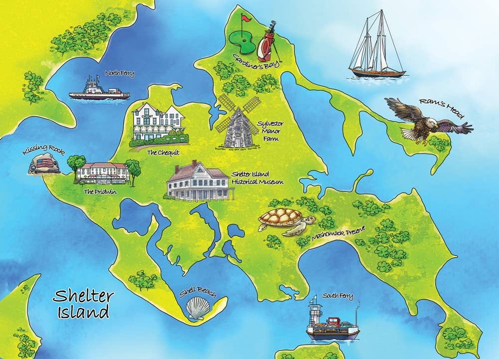 Shelter Island Greeting Card