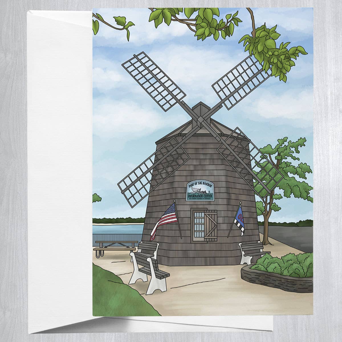 Sag Harbor Windmill  Greeting Card