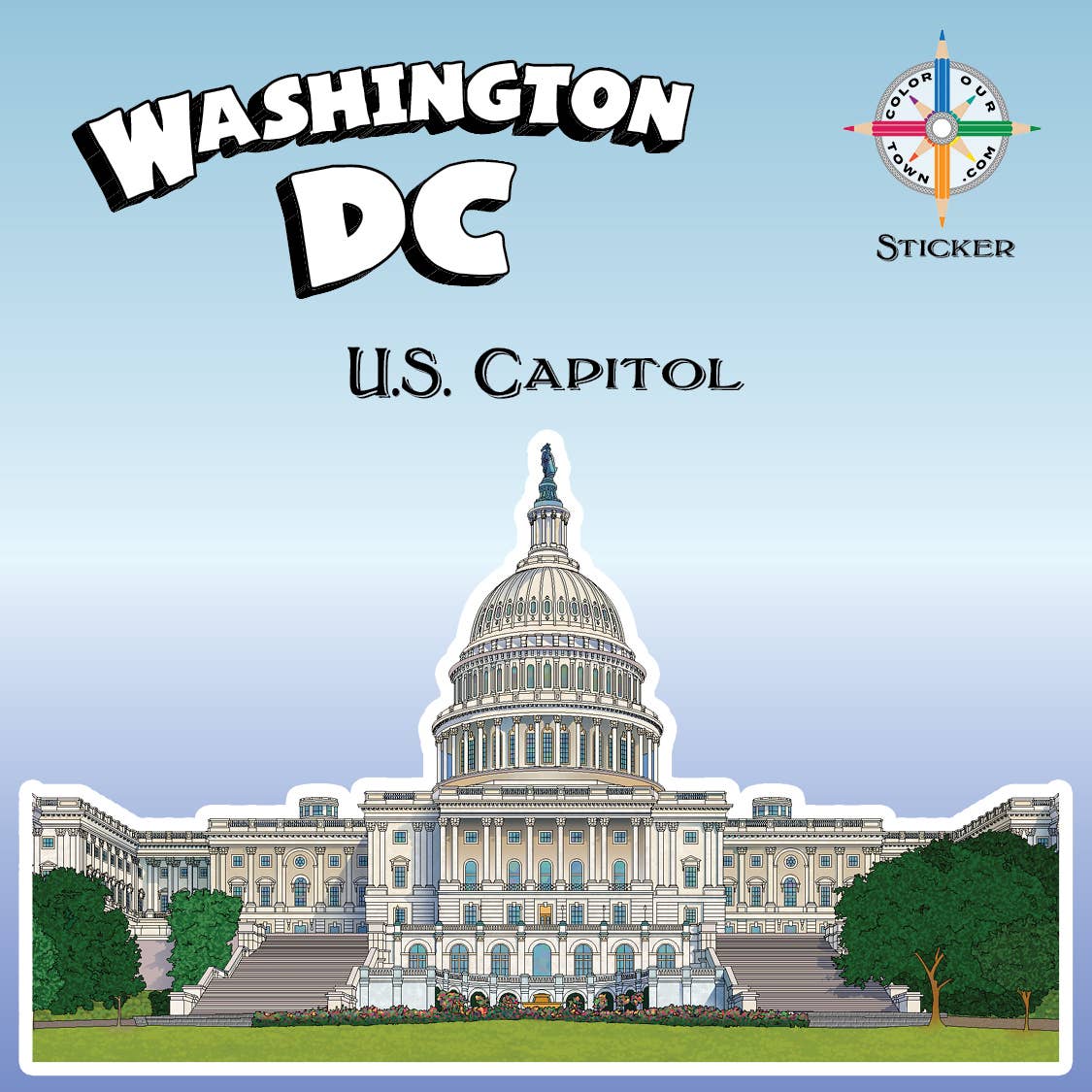 US Capitol  Sticker