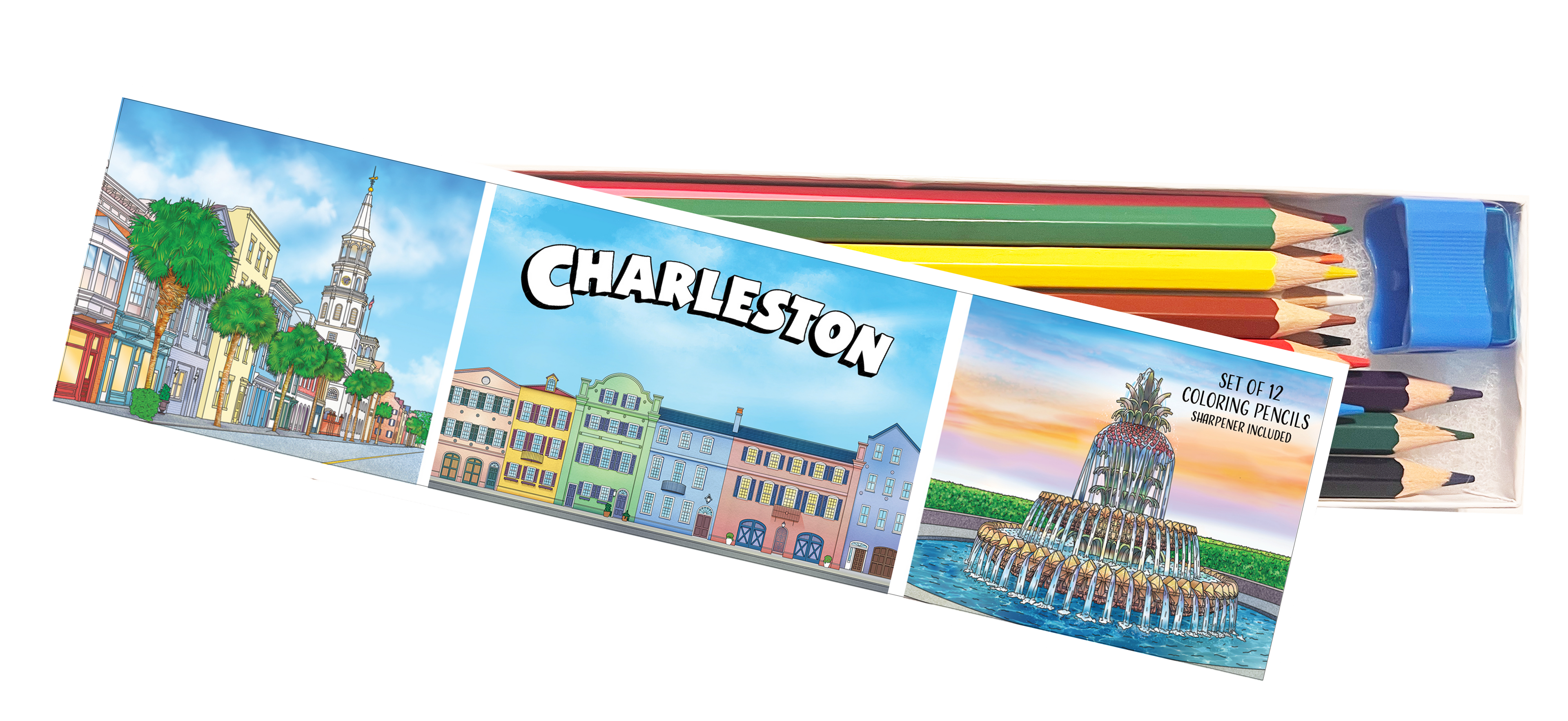 Charleston Coloring Pencil Set