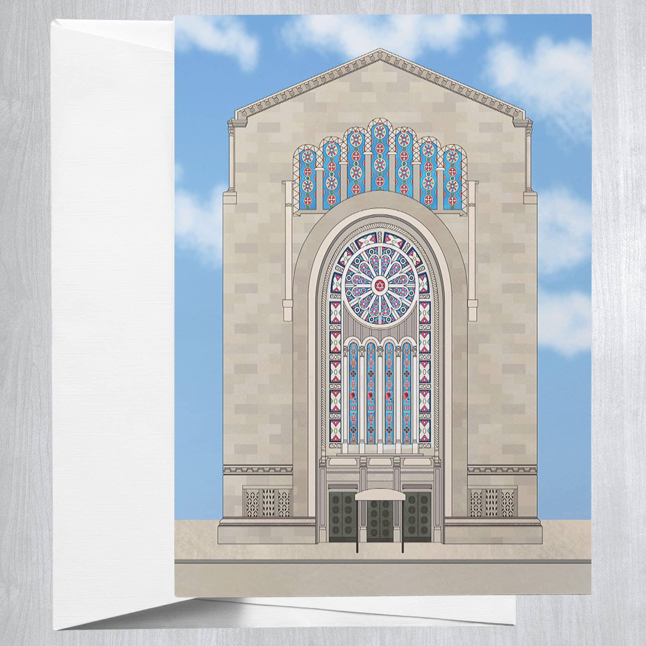 Temple Emanuel  Greeting Card