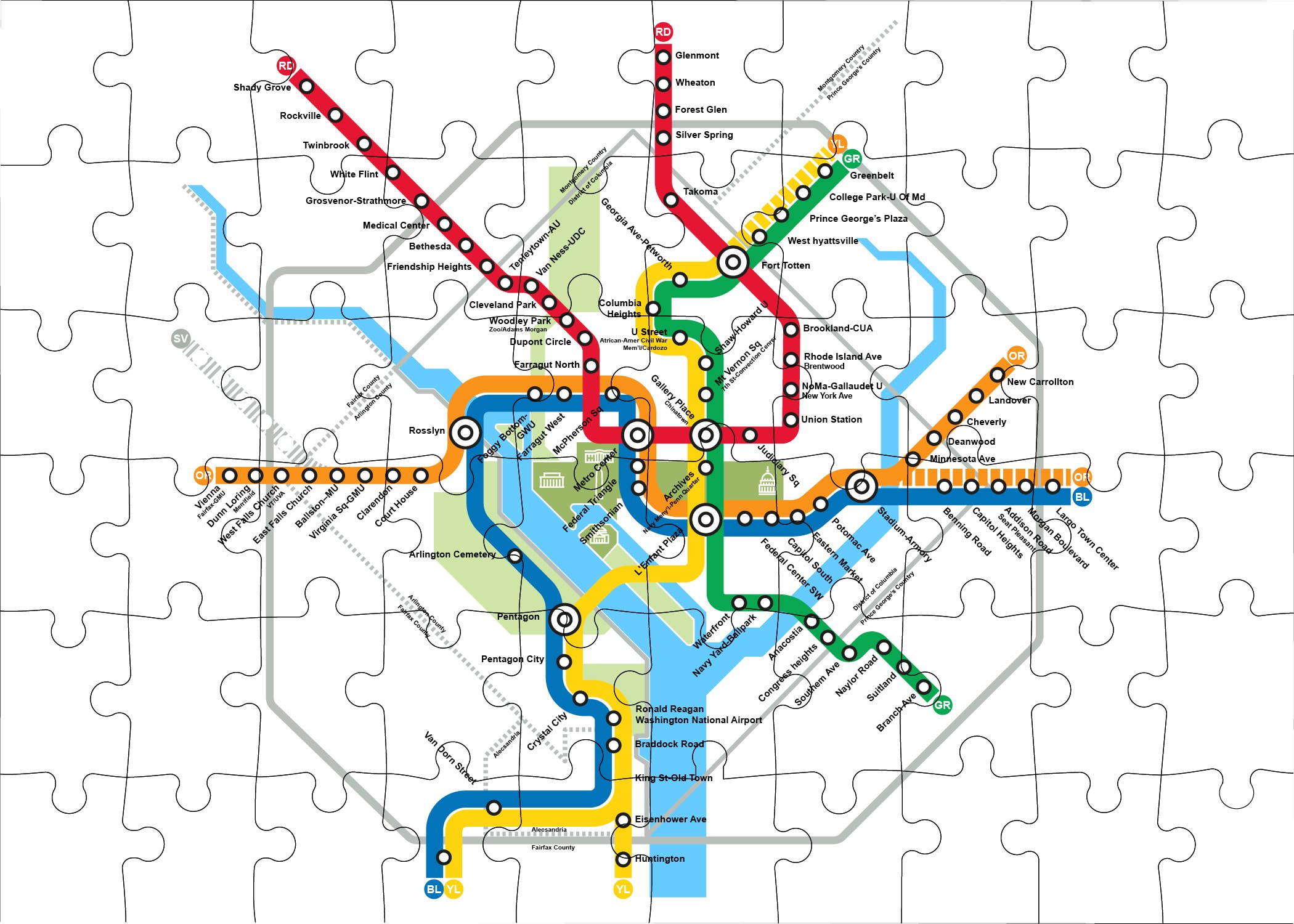 DC Metro  Puzzle