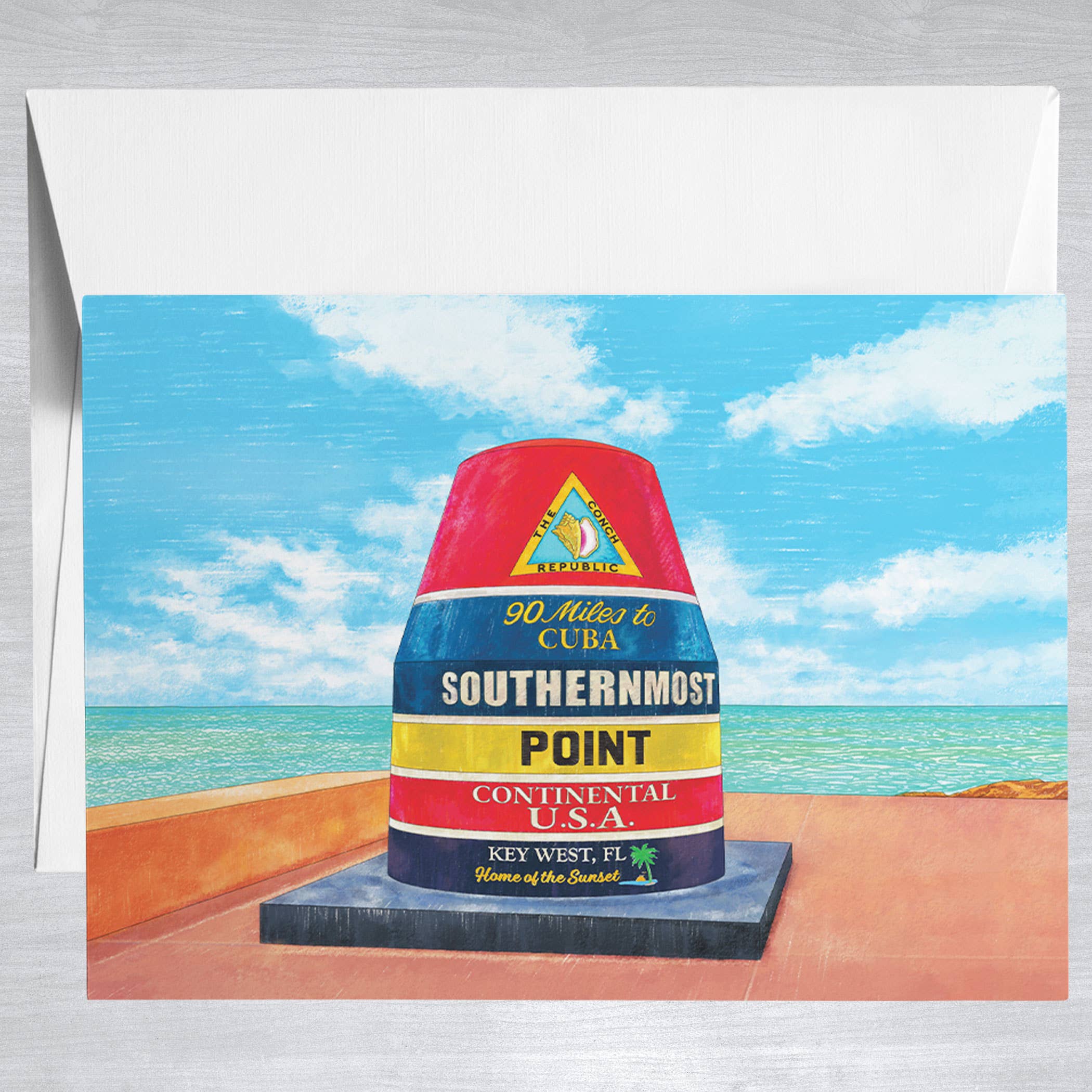 Southernmost Point Buoy  Greeting Card