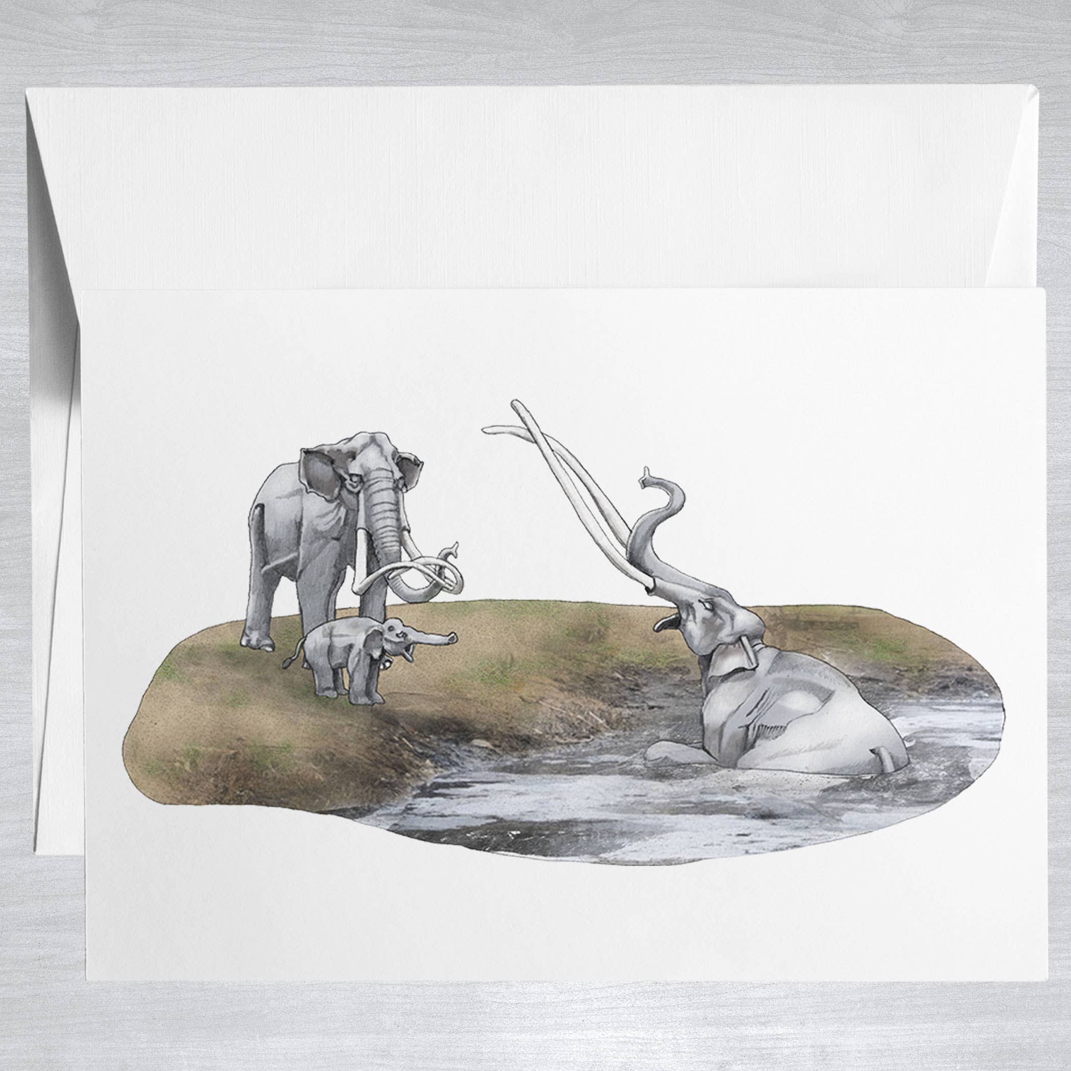 La Brea Tar Pits  Greeting Card