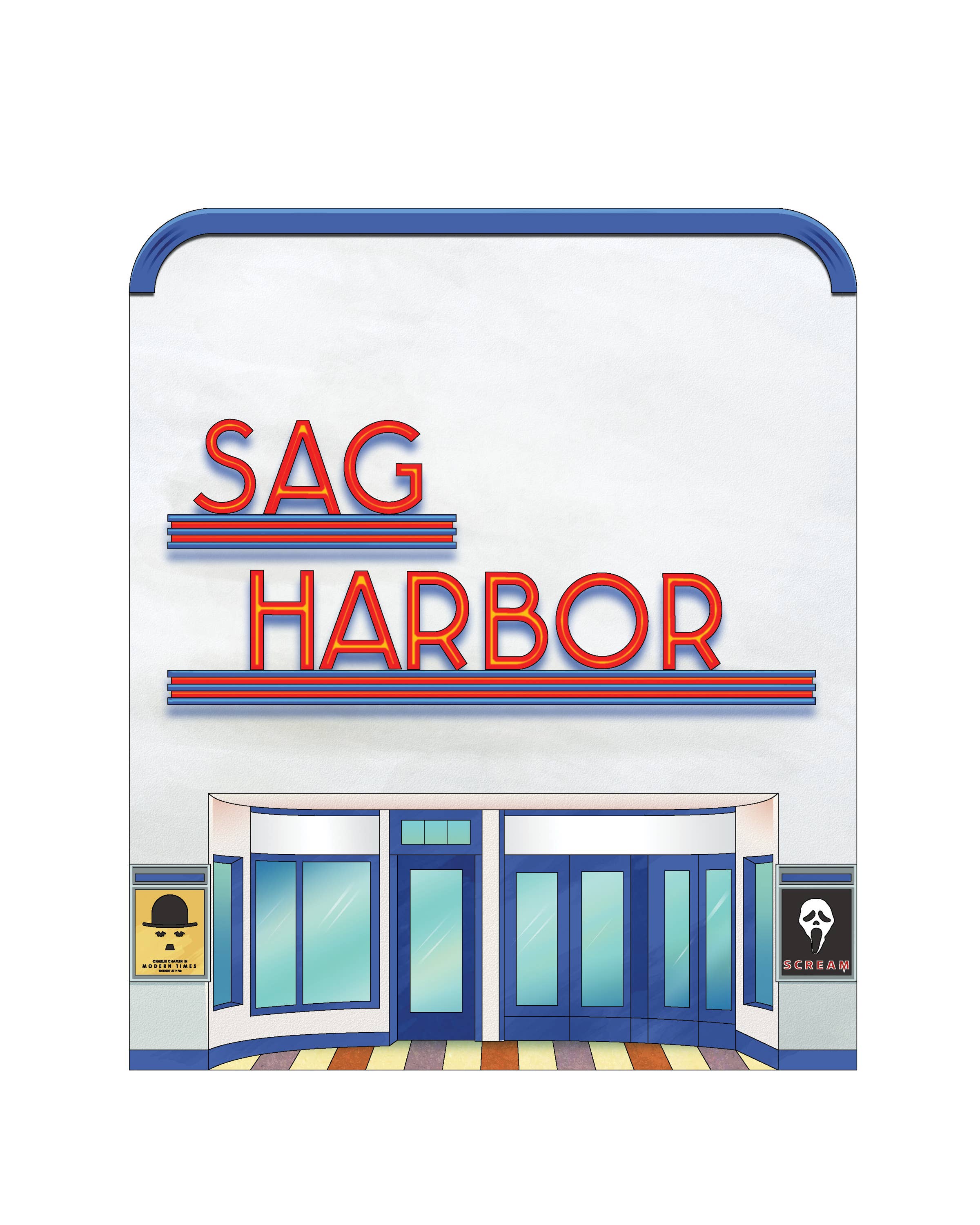 Sag Harbor Cinema  Art Print