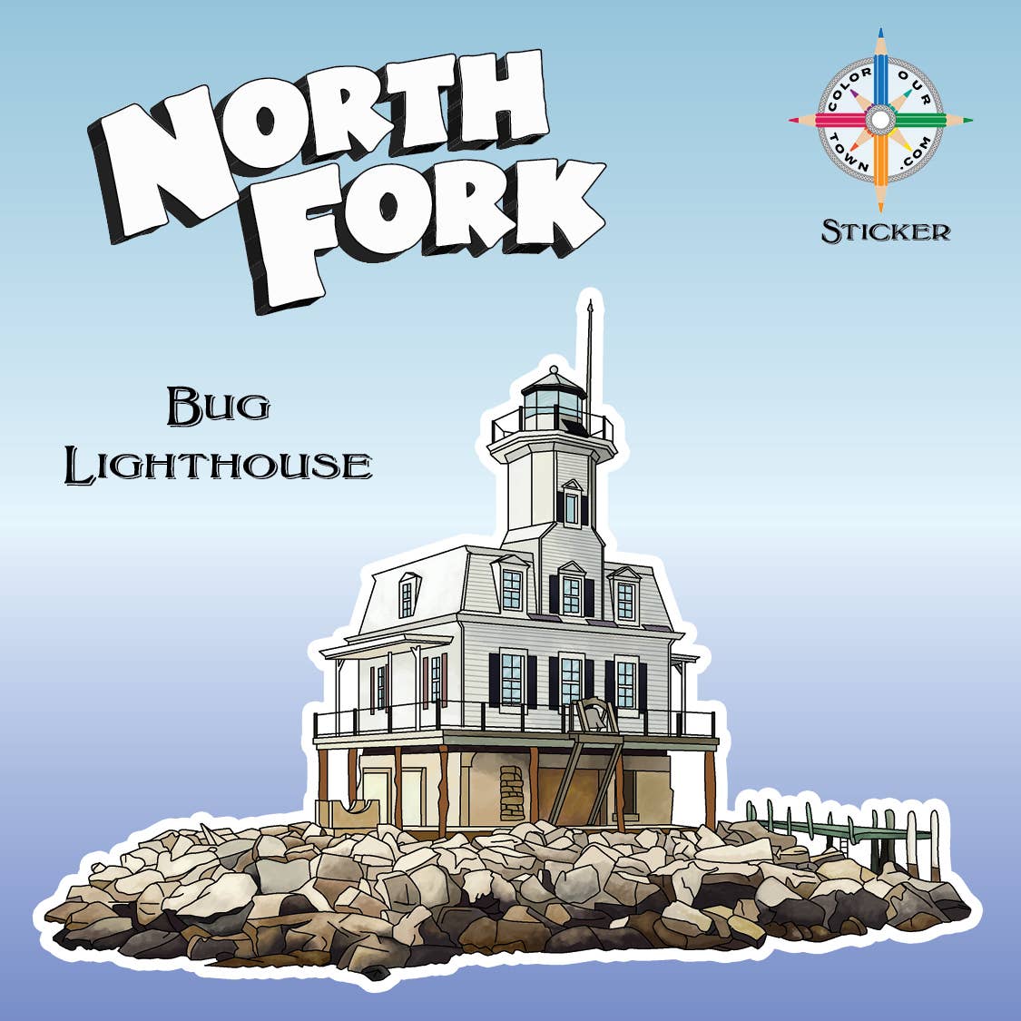 Bug Lighthouse  Sticker