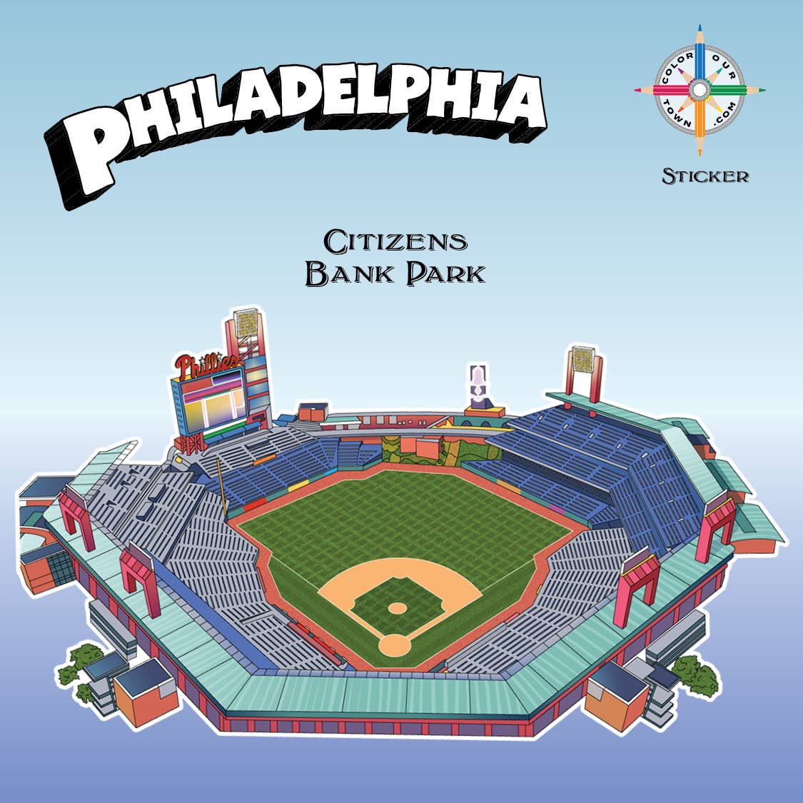 Citizens Bank Park  Sticker