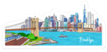 Brooklyn Skyline  Magnet
