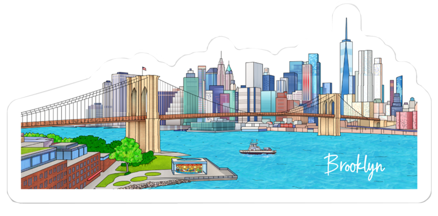 Brooklyn Skyline  Magnet