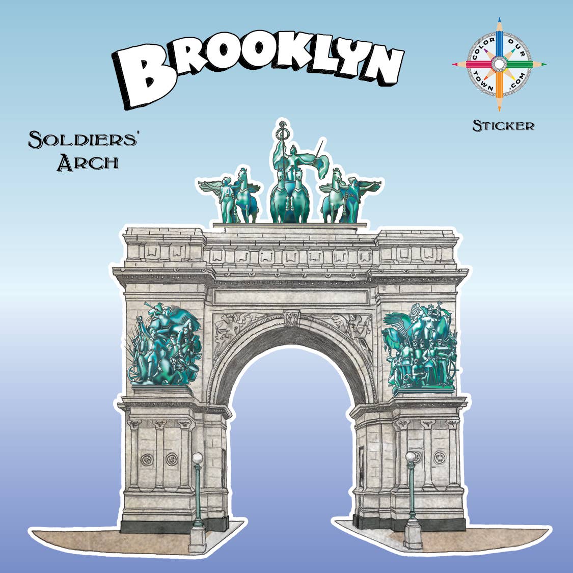 Soldier and Sailors Arch  Sticker