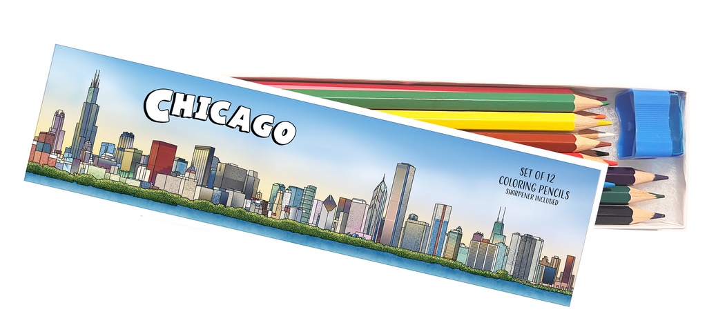 Chicago Coloring Pencil Set