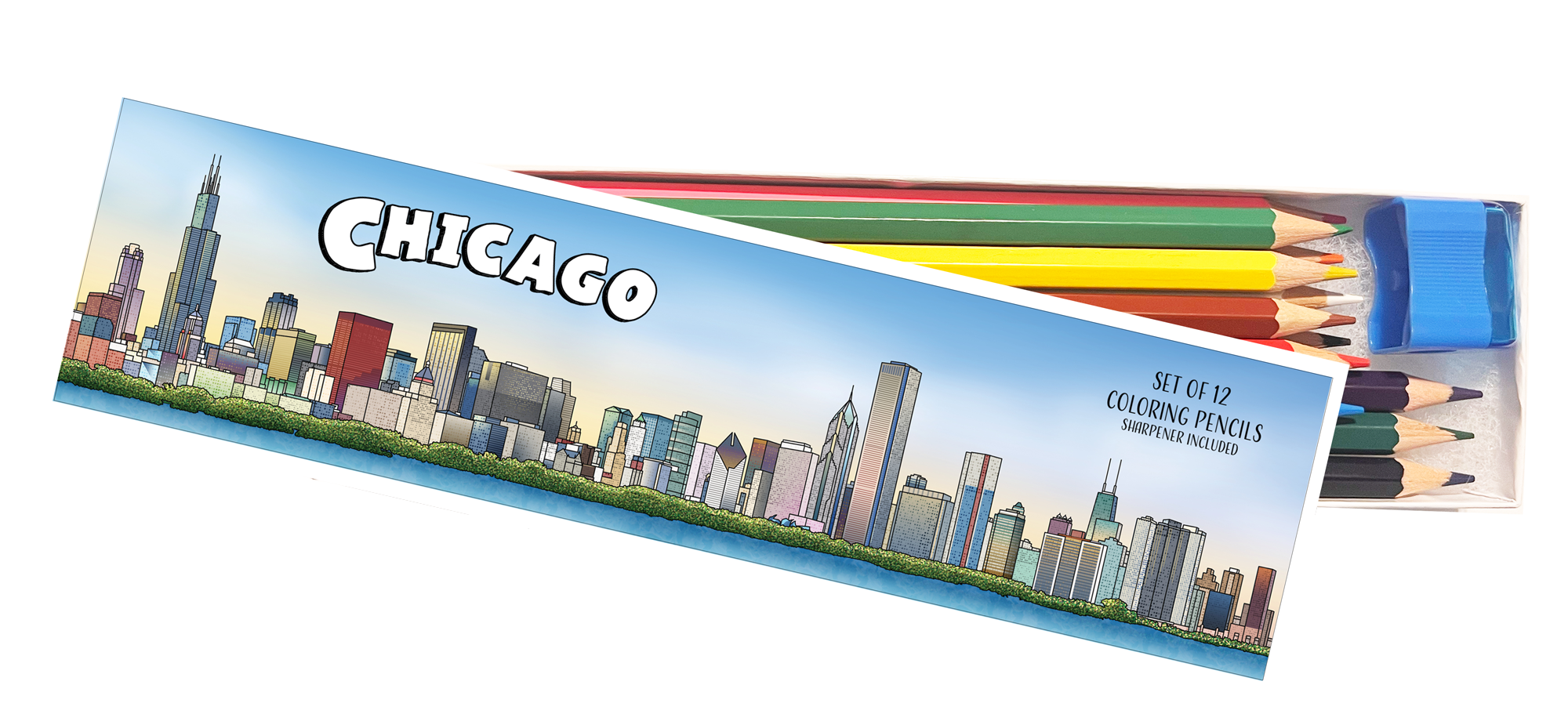 Chicago Coloring Pencil Set