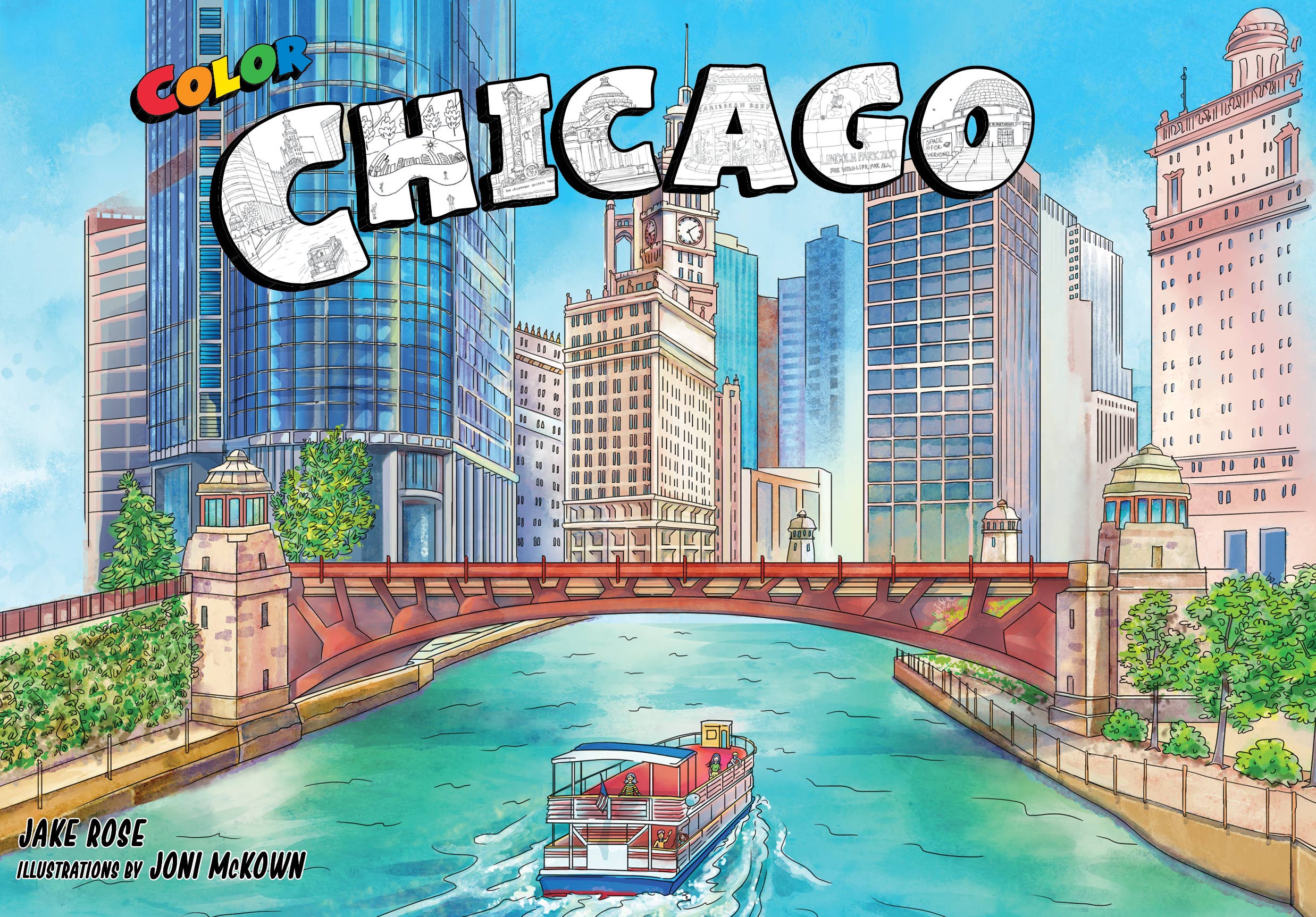 Color Chicago coloring guidebook