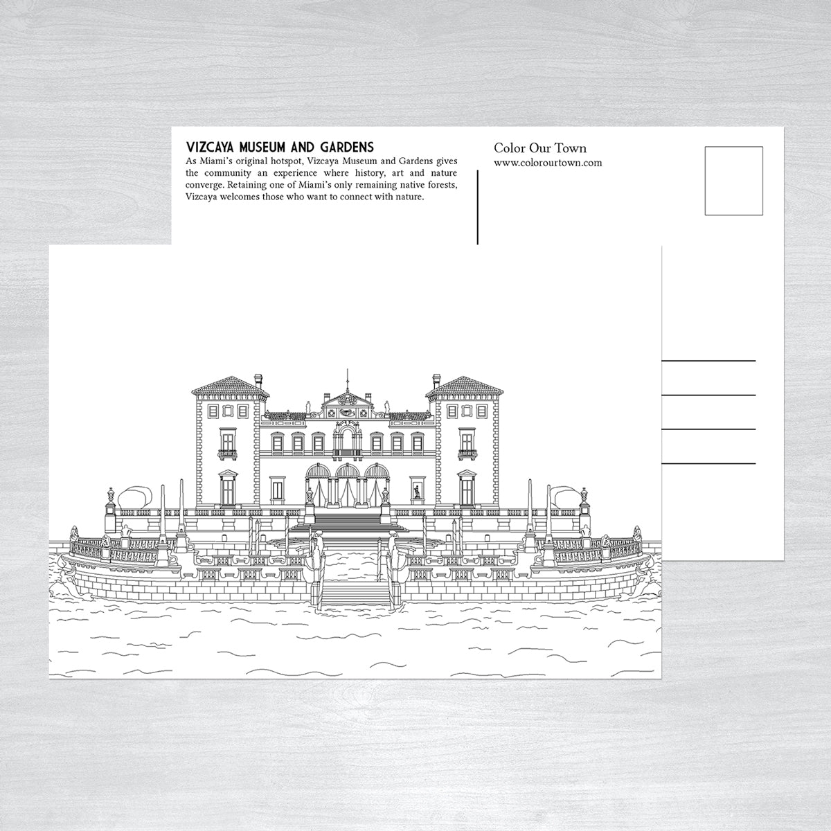 Miami Coloring Postcards