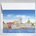 Savannah Waterfront  Greeting Card