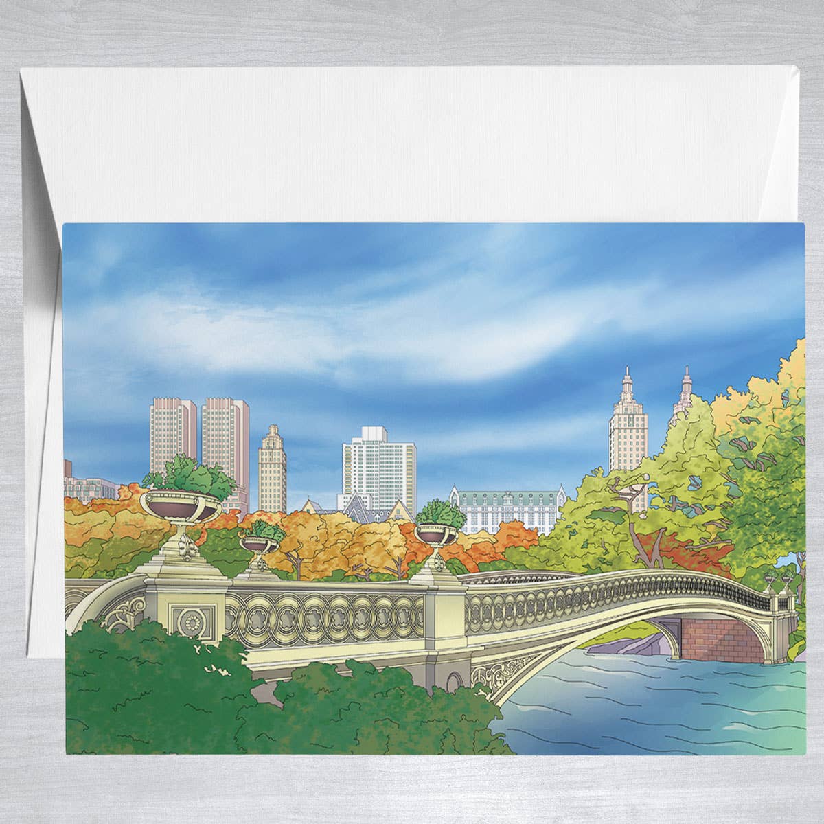 Bow Bridge  Greeting Card