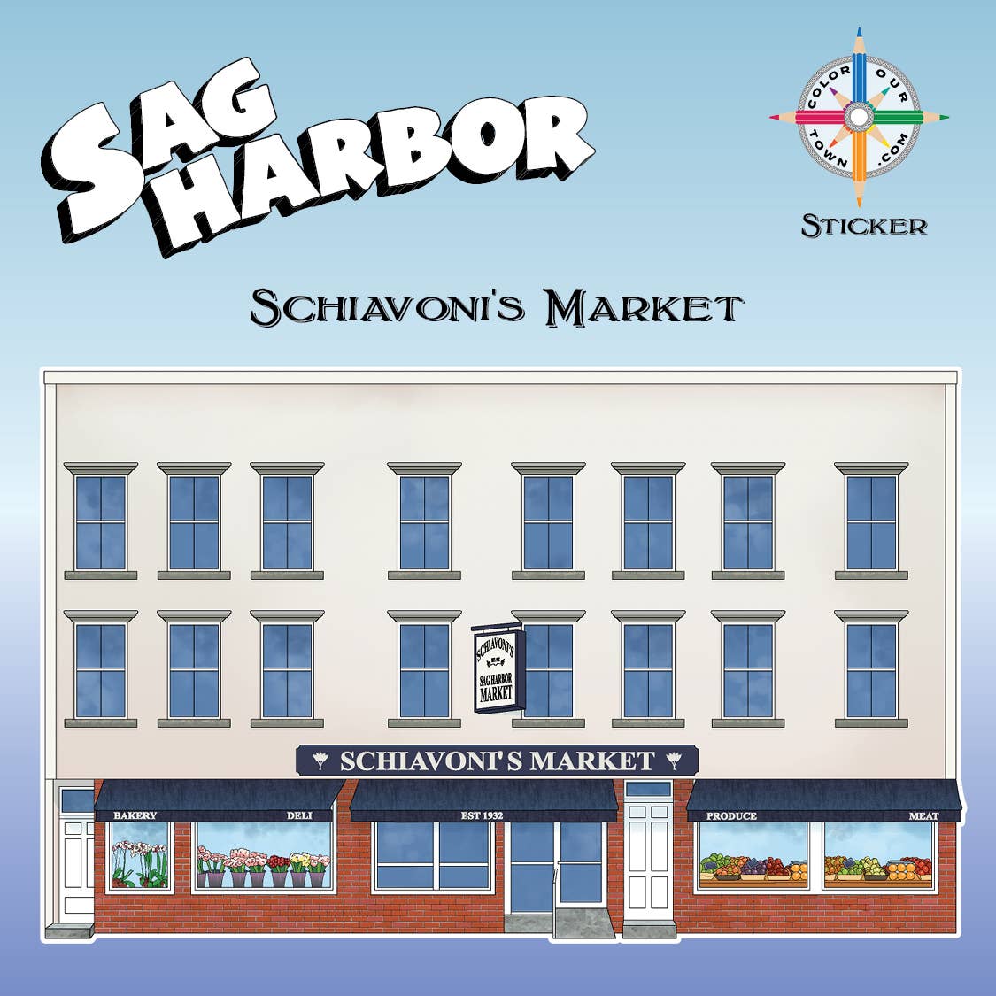 Schiavoni's Market  Sticker