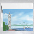 Montréal Clock Tower  Greeting Card