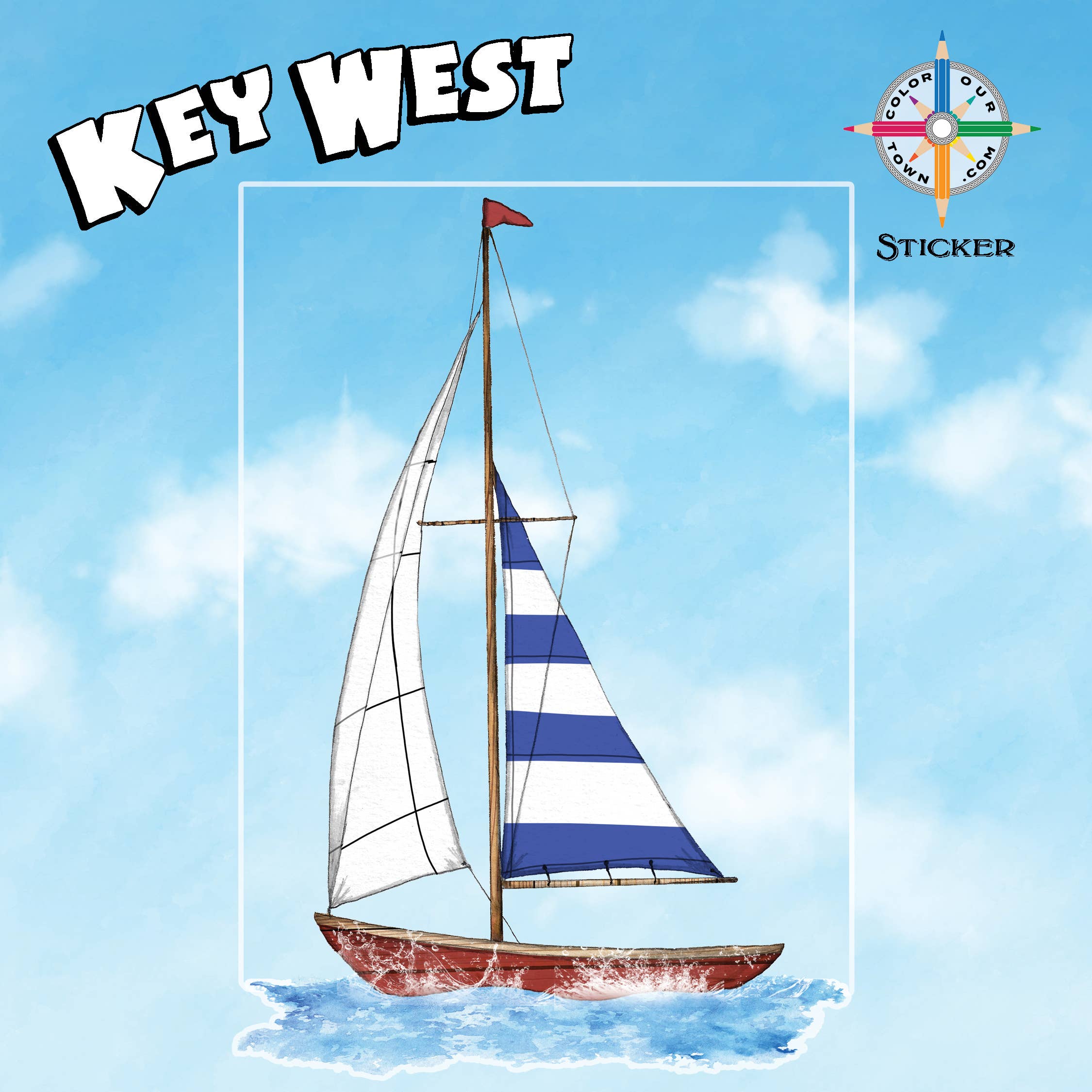 Sailboat  Sticker