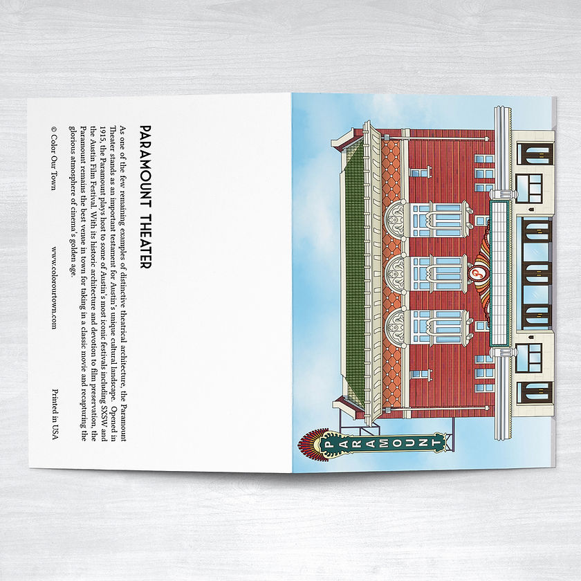 Paramount Theater Note Card