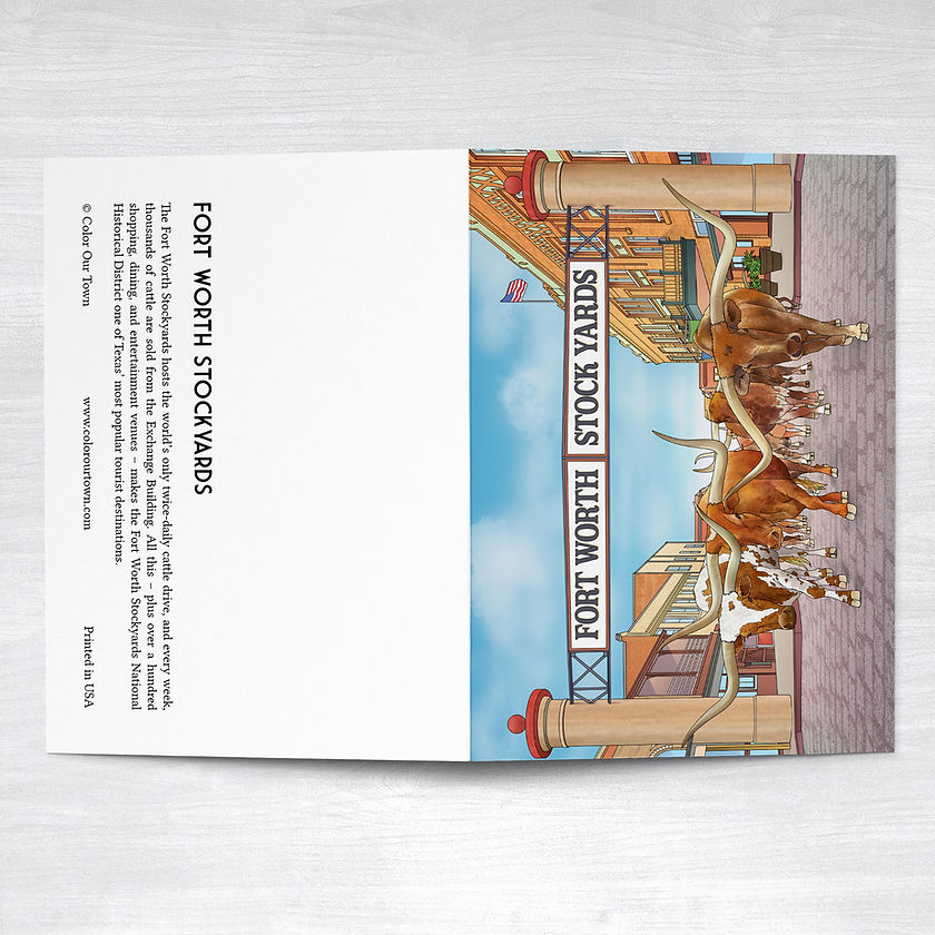 Fort Worth Stockyards Note Card