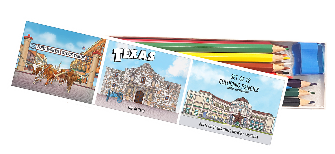 Texas Coloring Pencil Set