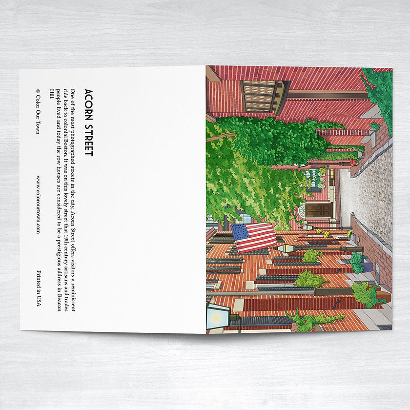 Acorn Street Note Card