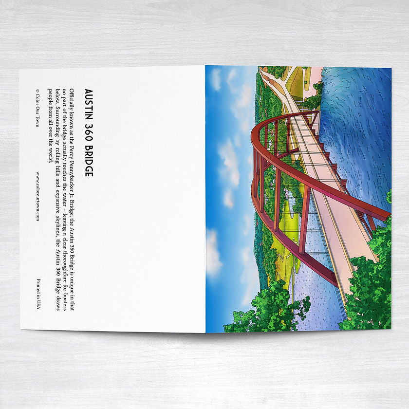 Austin 360 Bridge Note Card