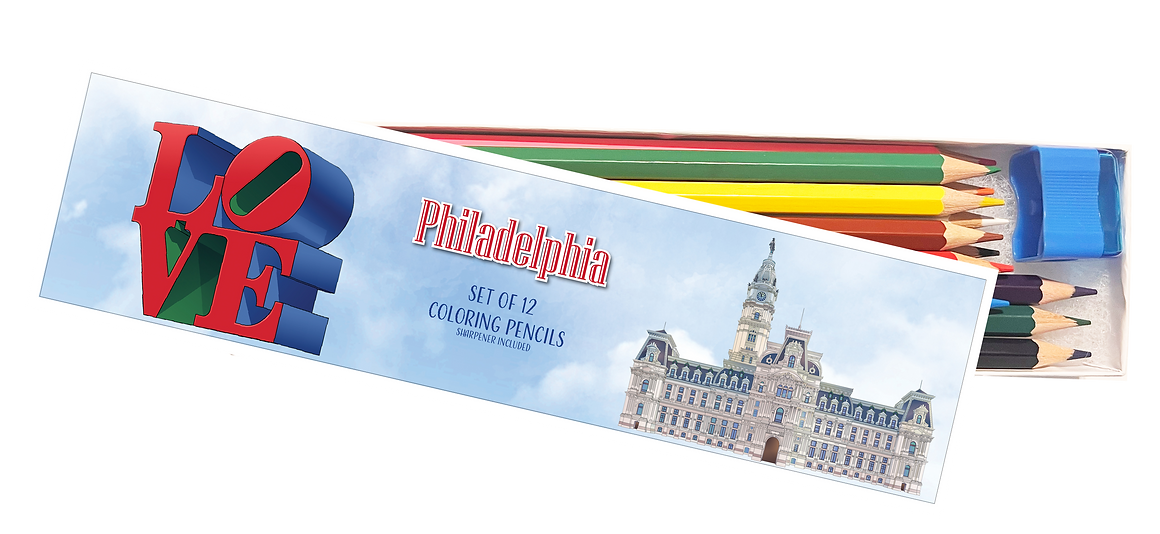 Philadelphia Coloring Pencil Set