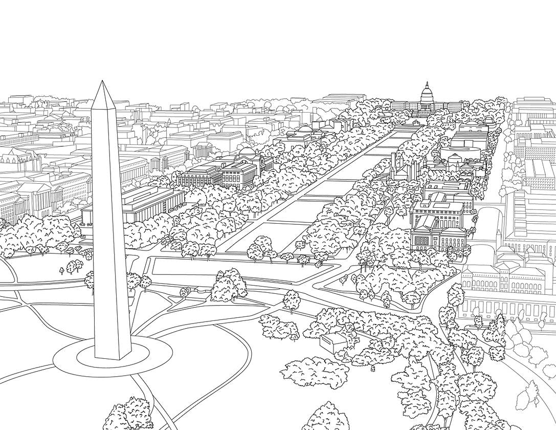 Color the National Mall Guidebook