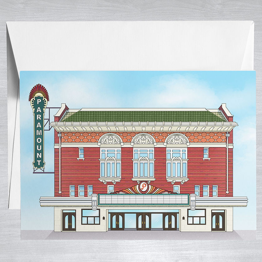 Paramount Theater Note Card