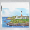 Montauk Point Lighthouse wc  Greeting Card