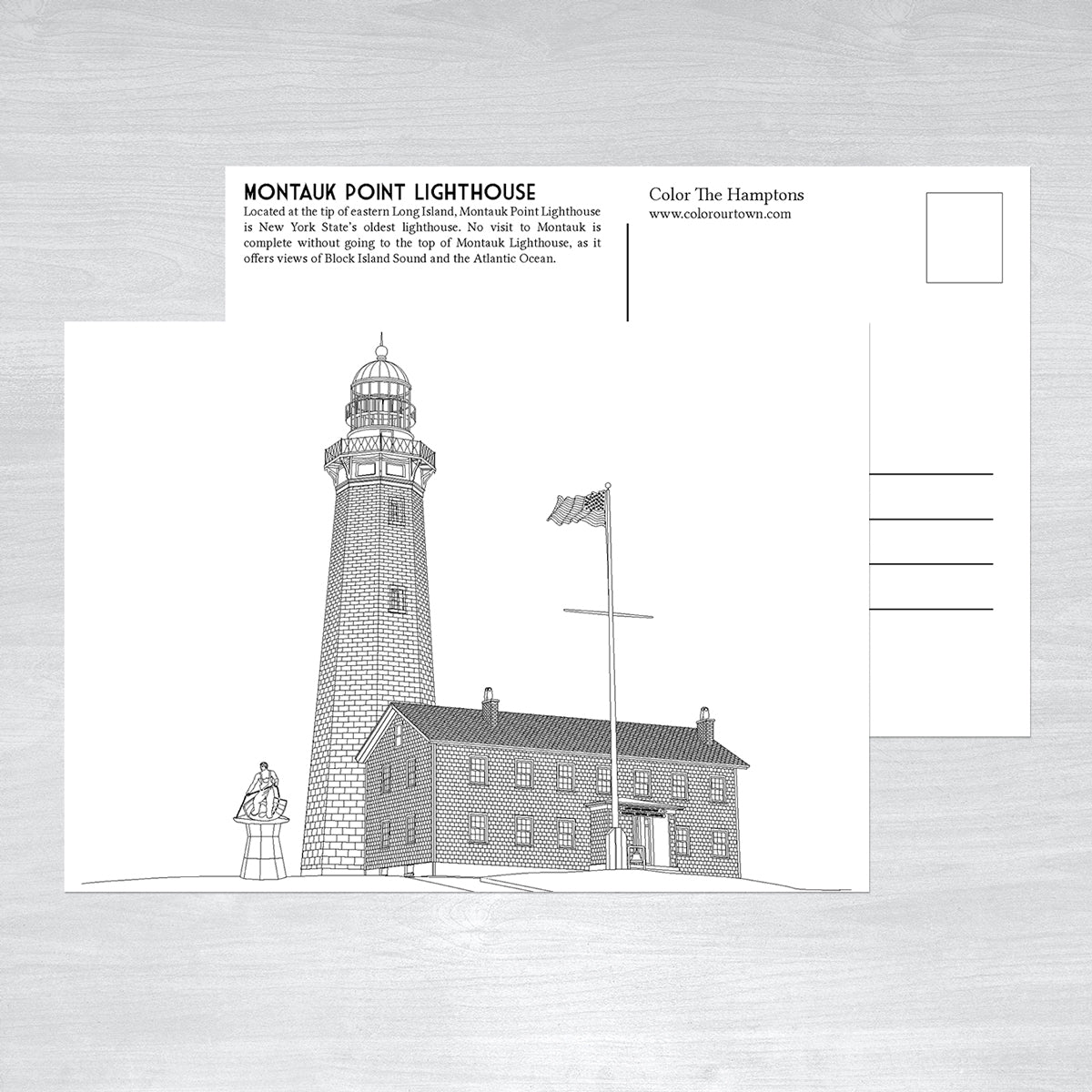 Montauk Coloring Postcards