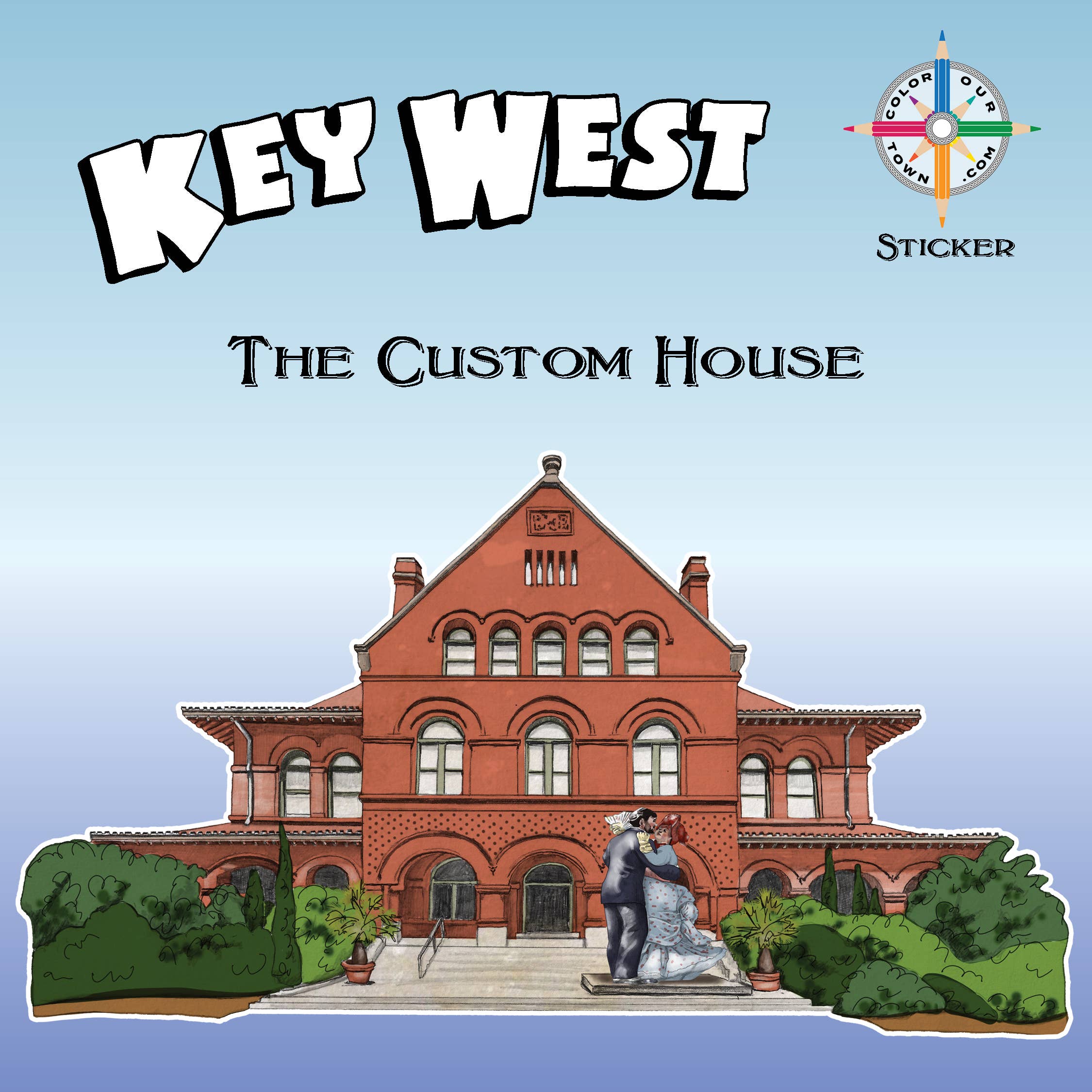 Custom House  Sticker