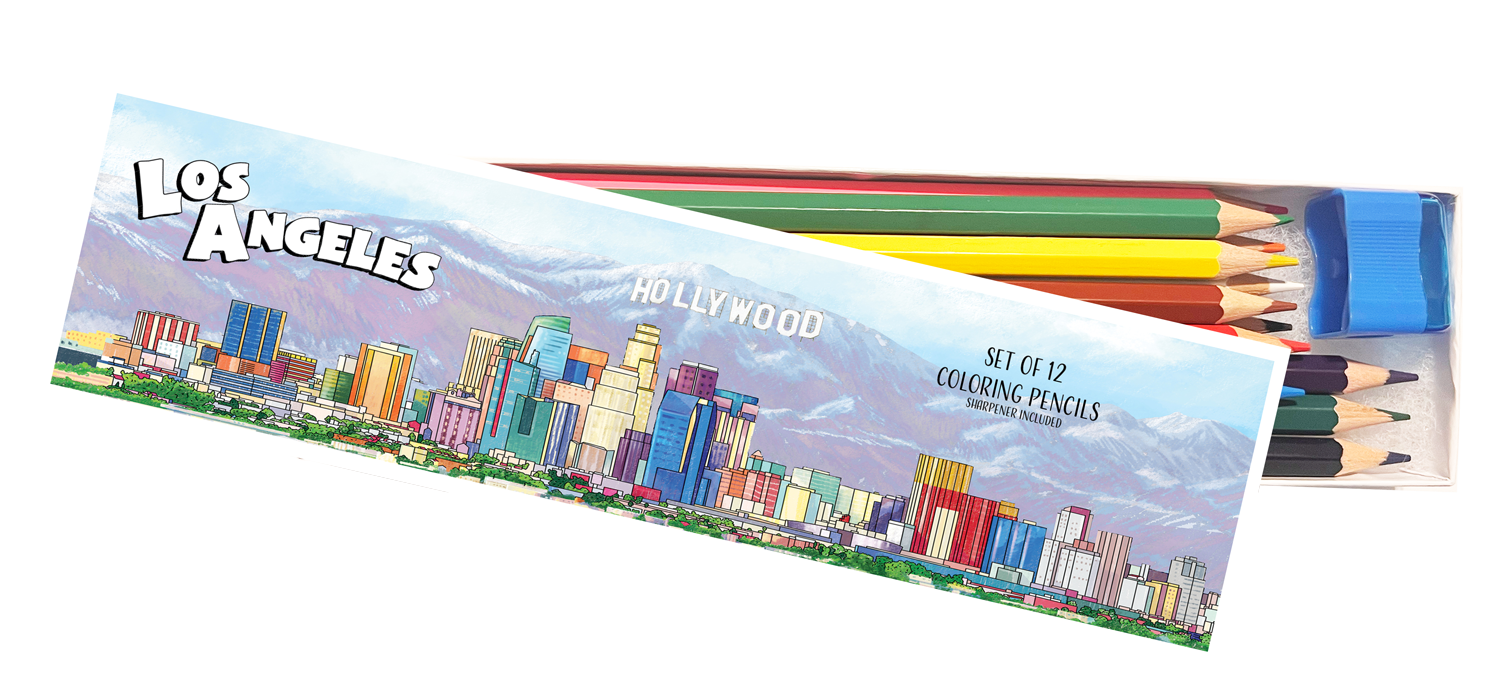 Los Angeles Coloring Pencil Set