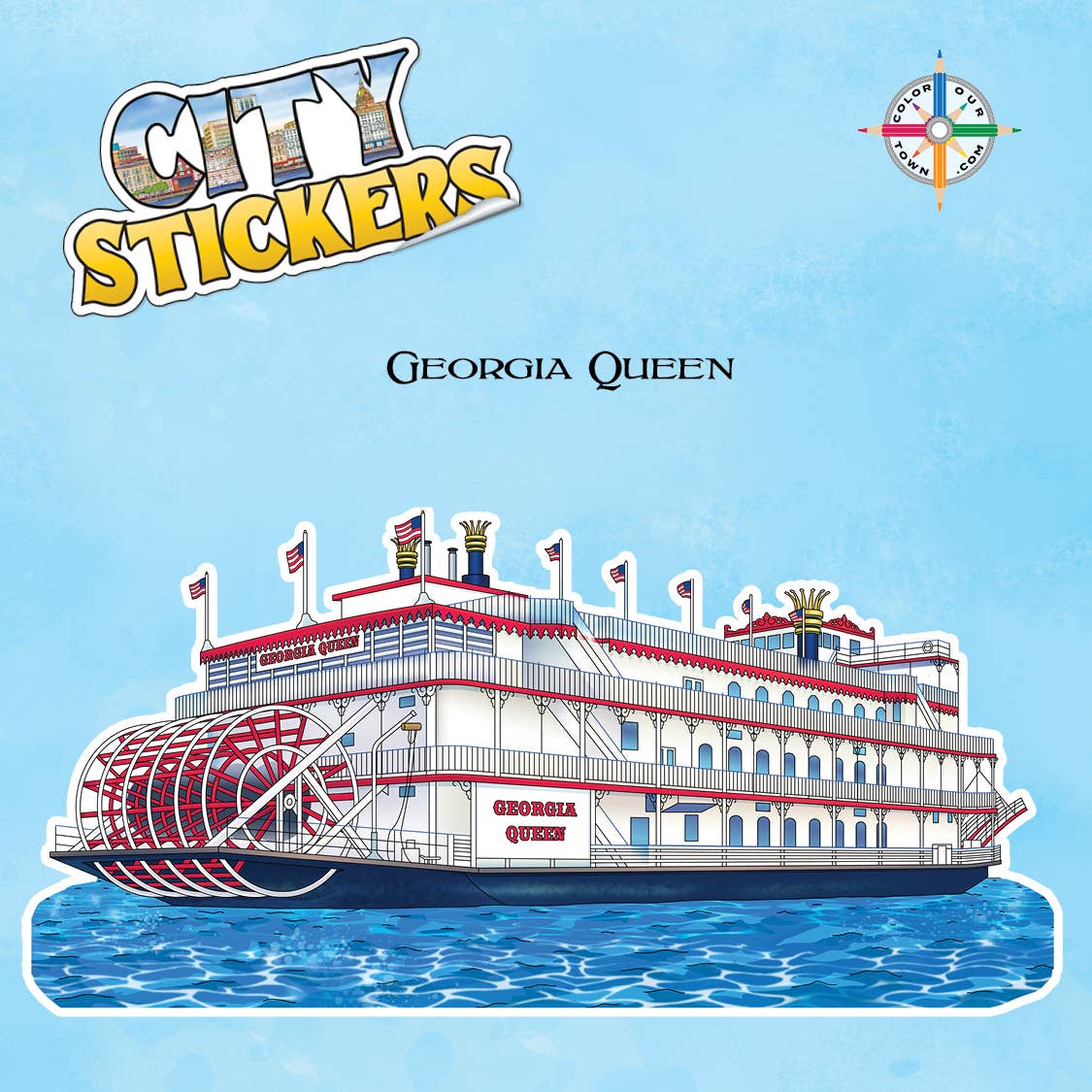 Georgia Queen  Sticker