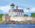 Rose Island Lighthouse  Art Print