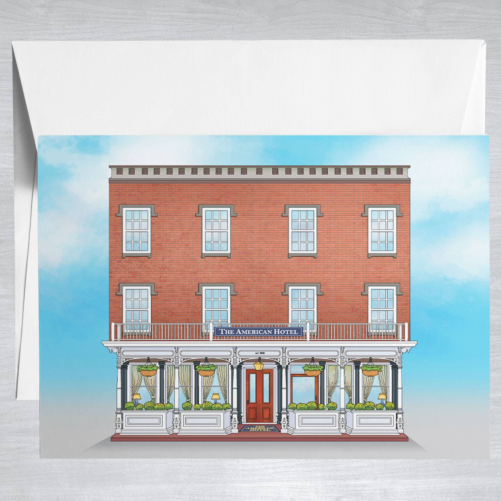 American Hotel  Greeting Card