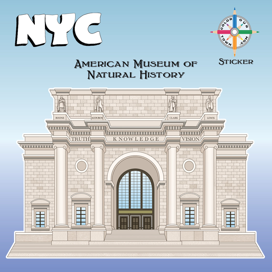 American Museum of Natural History Sticker